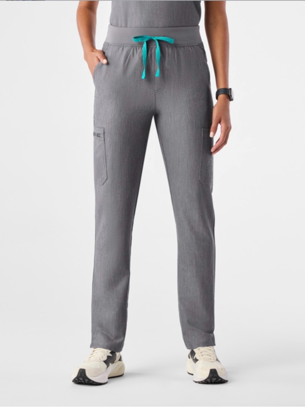 Figs Kade Cargo Scrub Pants Graphite Gray